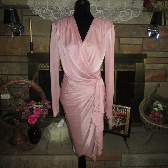 Gantos Dresses Vintage Drape Sash Wrap Dress Poshmark